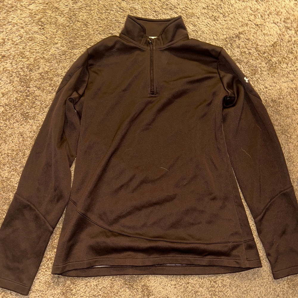 Under Armour Black and Gray ColdGear Pullover